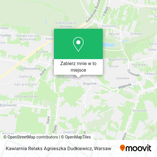 Mapa Kawiarnia Relaks Agnieszka Dudkiewicz