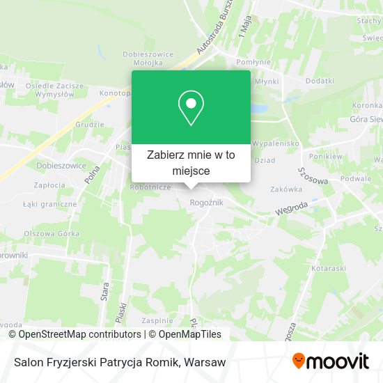 Mapa Salon Fryzjerski Patrycja Romik