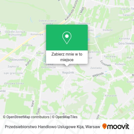 Mapa Przedsiebiorstwo Handlowo Uslugowe Kija