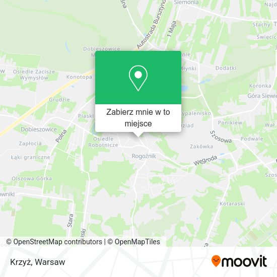 Mapa Krzyż