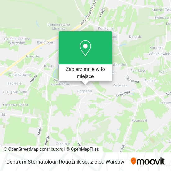 Mapa Centrum Stomatologii Rogoźnik sp. z o.o.