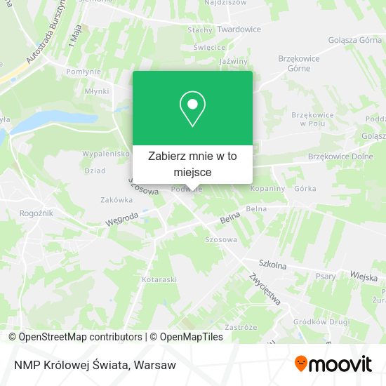 Mapa NMP Królowej Świata