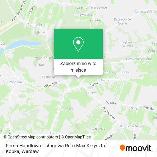 Mapa Firma Handlowo Usługowa Rem Max Krzysztof Kopka