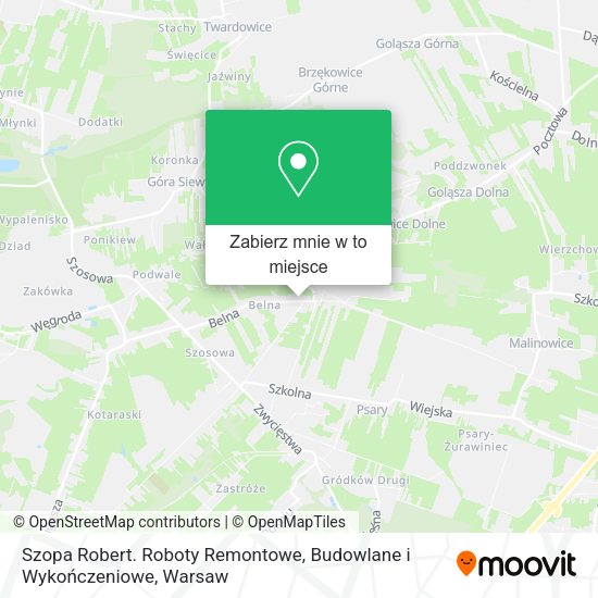 Mapa Szopa Robert. Roboty Remontowe, Budowlane i Wykończeniowe