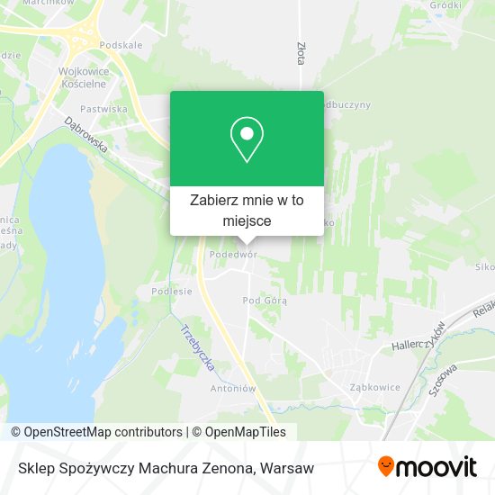 Mapa Sklep Spożywczy Machura Zenona