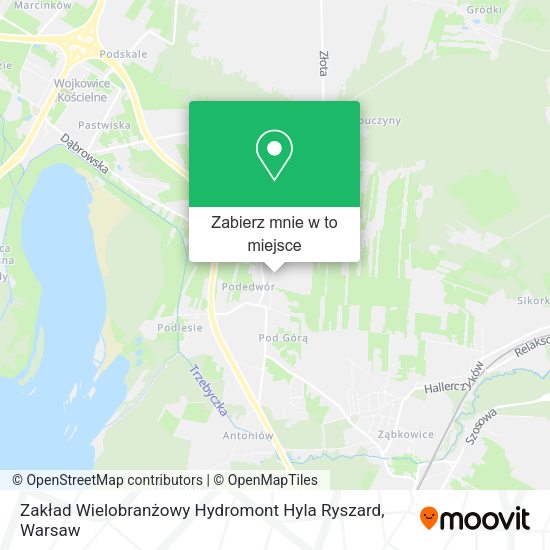 Mapa Zakład Wielobranżowy Hydromont Hyla Ryszard