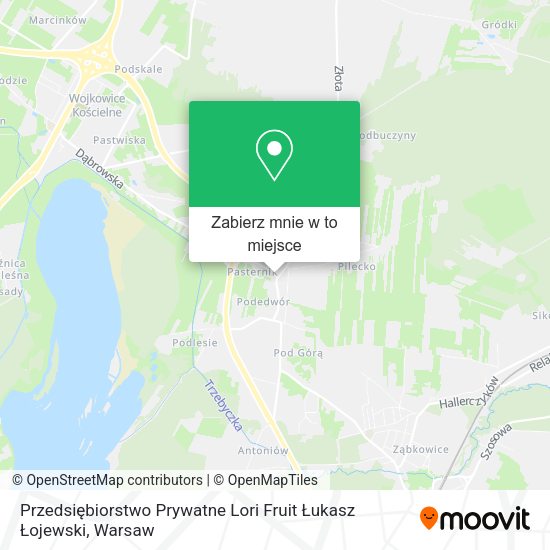 Mapa Przedsiębiorstwo Prywatne Lori Fruit Łukasz Łojewski