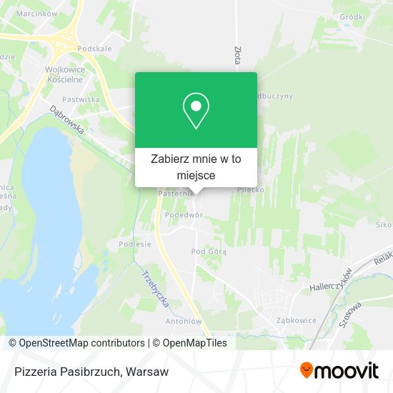 Mapa Pizzeria Pasibrzuch