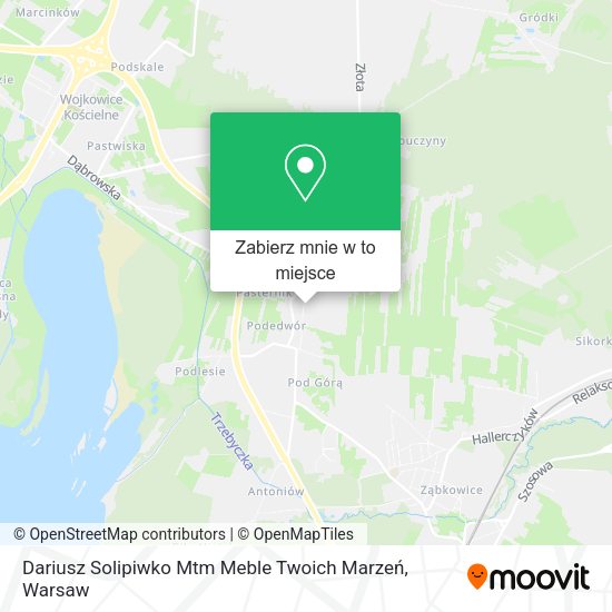 Mapa Dariusz Solipiwko Mtm Meble Twoich Marzeń