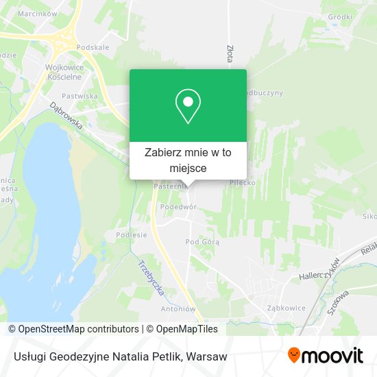 Mapa Usługi Geodezyjne Natalia Petlik