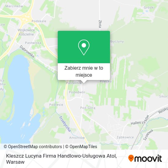 Mapa Kleszcz Lucyna Firma Handlowo-Usługowa Atol