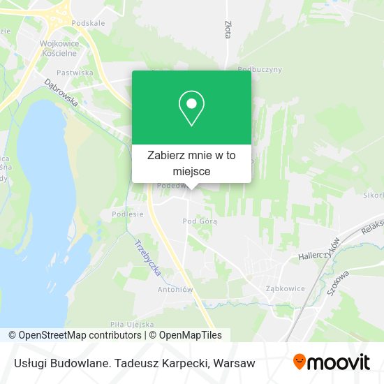 Mapa Usługi Budowlane. Tadeusz Karpecki