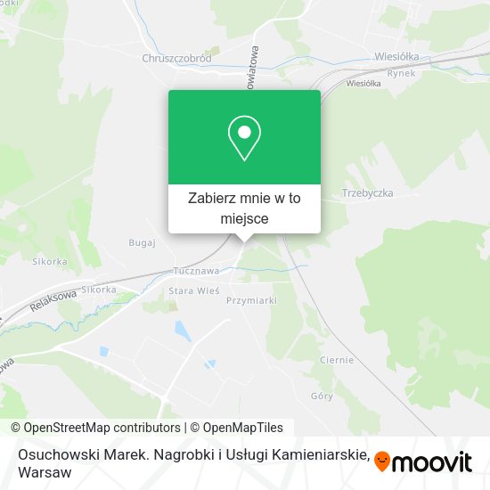 Mapa Osuchowski Marek. Nagrobki i Usługi Kamieniarskie