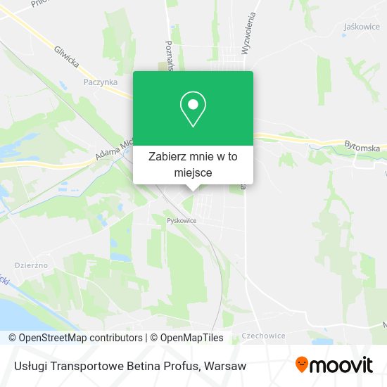 Mapa Usługi Transportowe Betina Profus