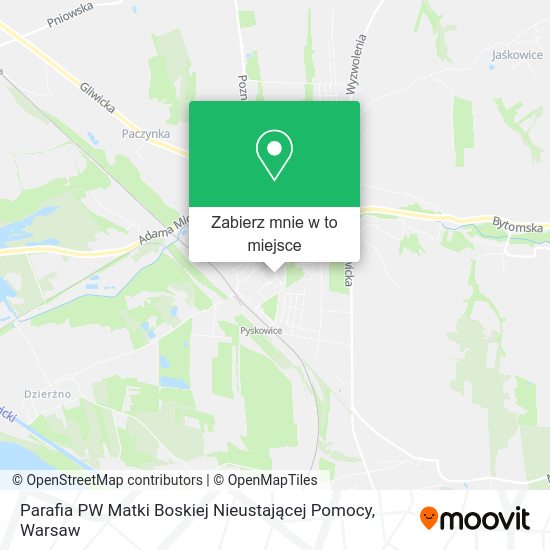 Mapa Parafia PW Matki Boskiej Nieustającej Pomocy