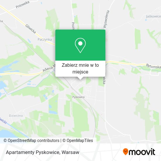 Mapa Apartamenty Pyskowice