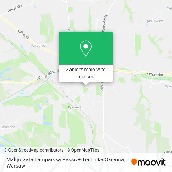 Mapa Małgorzata Lamparska Passiv+ Technika Okienna