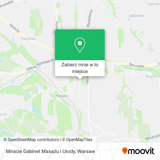 Mapa Miracle Gabinet Masażu i Urody