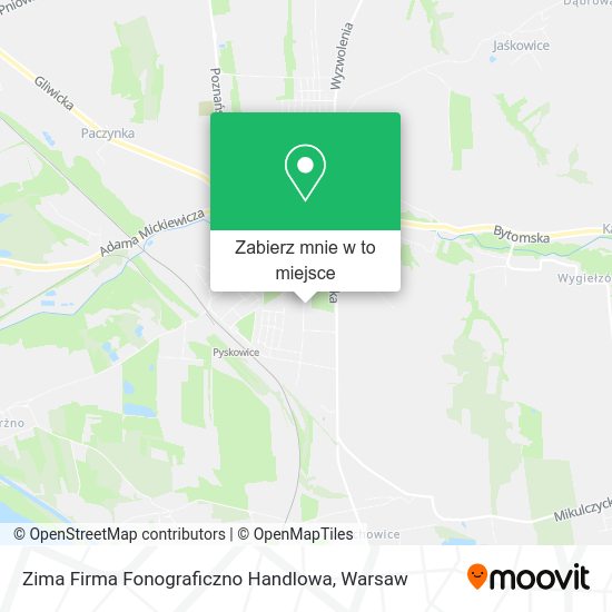 Mapa Zima Firma Fonograficzno Handlowa