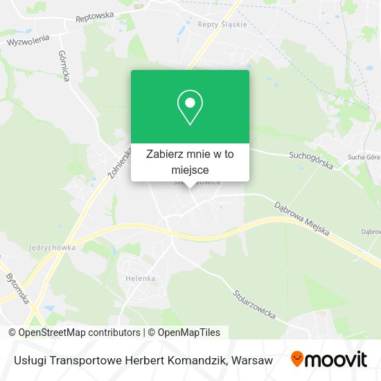 Mapa Usługi Transportowe Herbert Komandzik