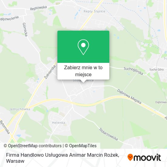 Mapa Firma Handlowo Usługowa Animar Marcin Rożek