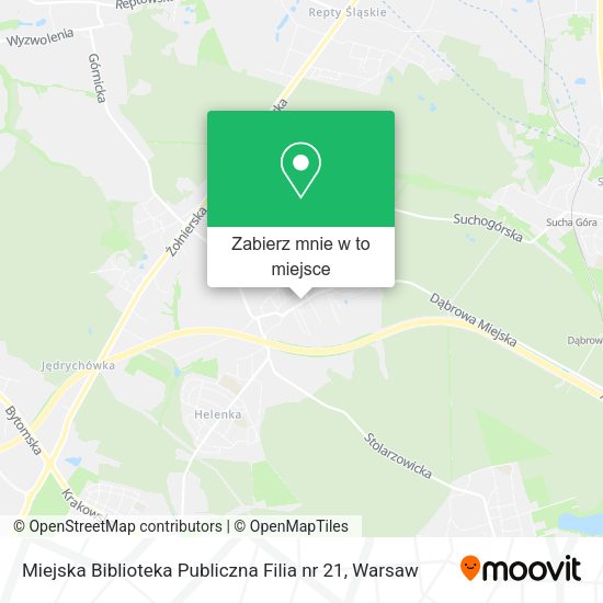 Mapa Miejska Biblioteka Publiczna Filia nr 21