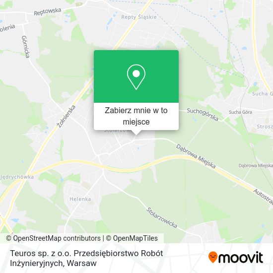 Mapa Teuros sp. z o.o. Przedsiębiorstwo Robót Inżynieryjnych