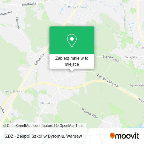 Mapa ZDZ - Zespół Szkół w Bytomiu