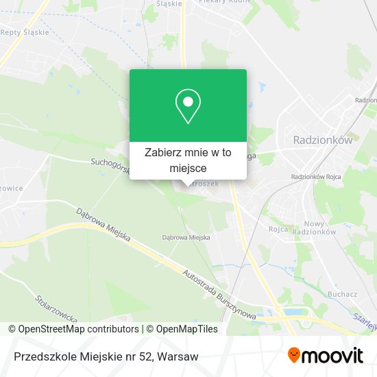 Mapa Przedszkole Miejskie nr 52