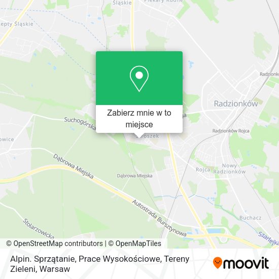 Mapa Alpin. Sprzątanie, Prace Wysokościowe, Tereny Zieleni