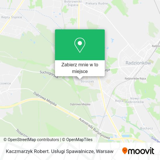 Mapa Kaczmarzyk Robert. Usługi Spawalnicze