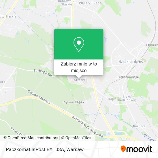 Mapa Paczkomat InPost BYT03A