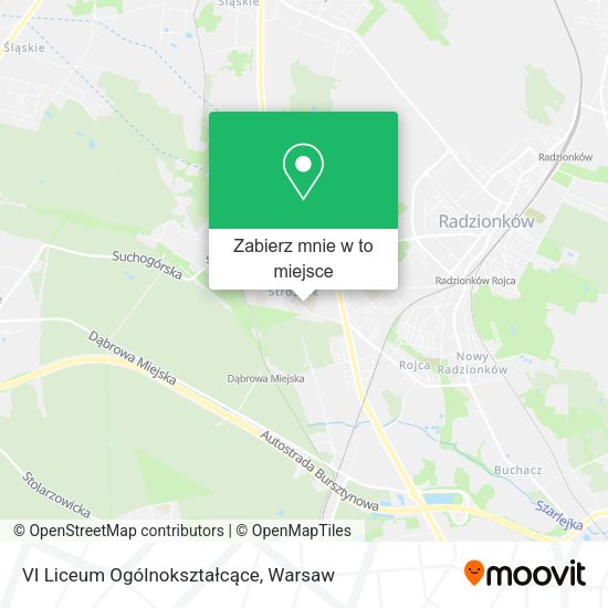 Mapa VI Liceum Ogólnokształcące