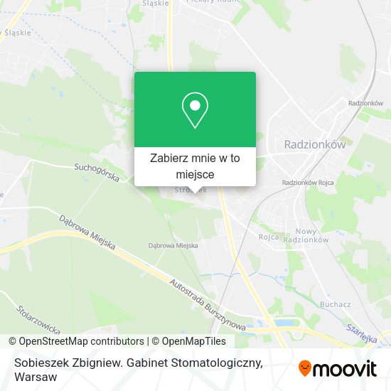 Mapa Sobieszek Zbigniew. Gabinet Stomatologiczny