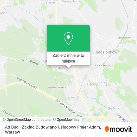 Mapa Ad Bud - Zakład Budowlano Usługowy Frajer Adam