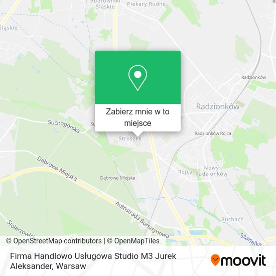 Mapa Firma Handlowo Usługowa Studio M3 Jurek Aleksander