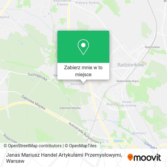 Mapa Janas Mariusz Handel Artykułami Przemysłowymi