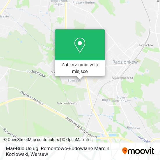 Mapa Mar-Bud Usługi Remontowo-Budowlane Marcin Kozłowski