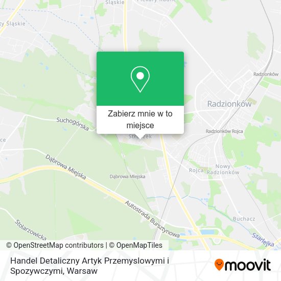 Mapa Handel Detaliczny Artyk Przemyslowymi i Spozywczymi