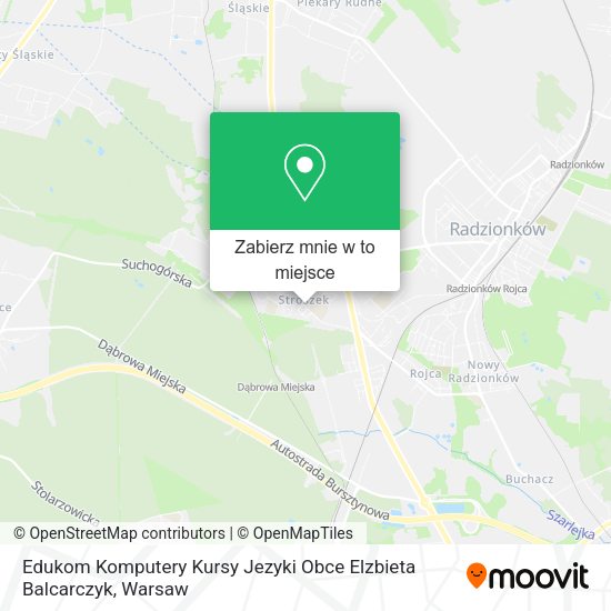 Mapa Edukom Komputery Kursy Jezyki Obce Elzbieta Balcarczyk