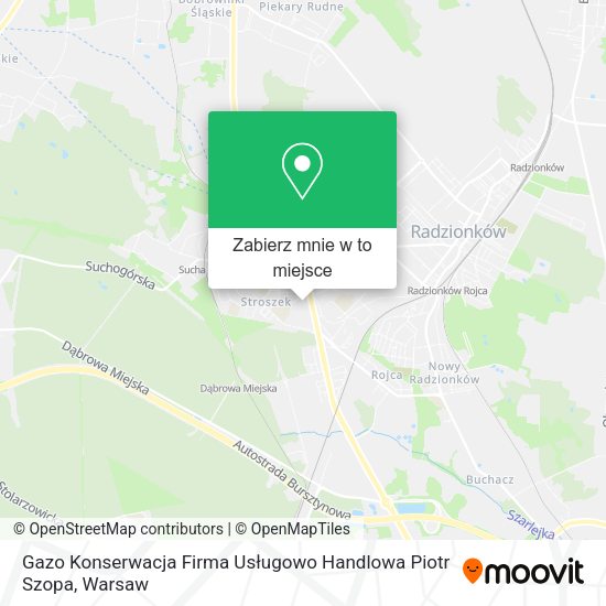 Mapa Gazo Konserwacja Firma Usługowo Handlowa Piotr Szopa