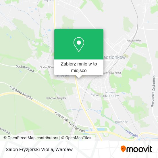 Mapa Salon Fryzjerski Violla