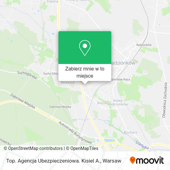 Mapa Top. Agencja Ubezpieczeniowa. Kisiel A.