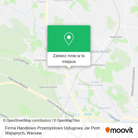 Mapa Firma Handlowo Przemysłowo Usługowa Jar Piotr Wajsprych