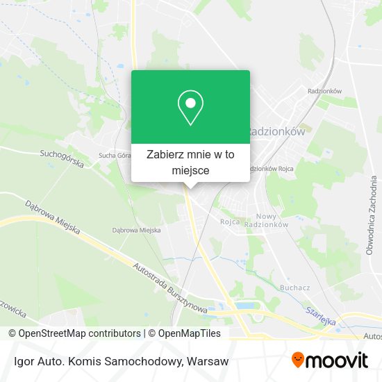 Mapa Igor Auto. Komis Samochodowy