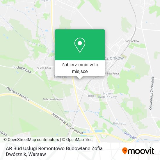 Mapa AR Bud Usługi Remontowo Budowlane Zofia Dwórznik