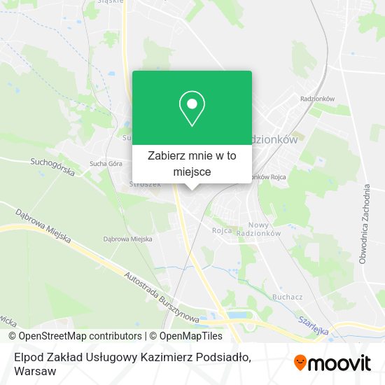 Mapa Elpod Zakład Usługowy Kazimierz Podsiadło