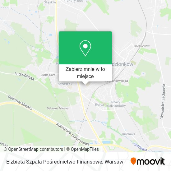 Mapa Elżbieta Szpala Pośrednictwo Finansowe