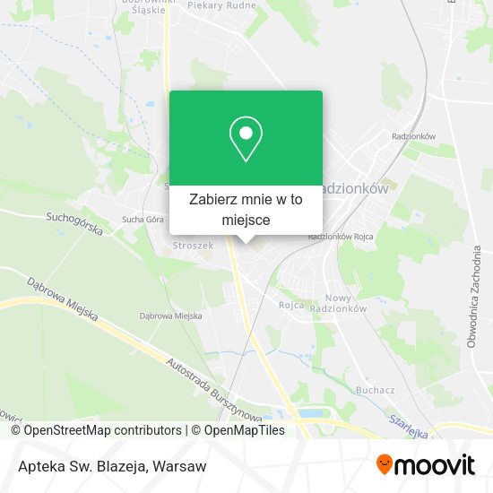 Mapa Apteka Sw. Blazeja