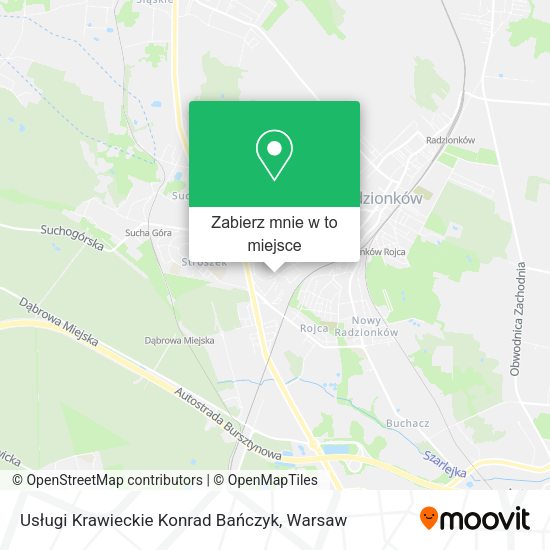 Mapa Usługi Krawieckie Konrad Bańczyk